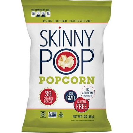 Skinny Pop Popcorn Popcorn, Cholesterol-Free, 1 oz, Multi, 12PK PCN4088